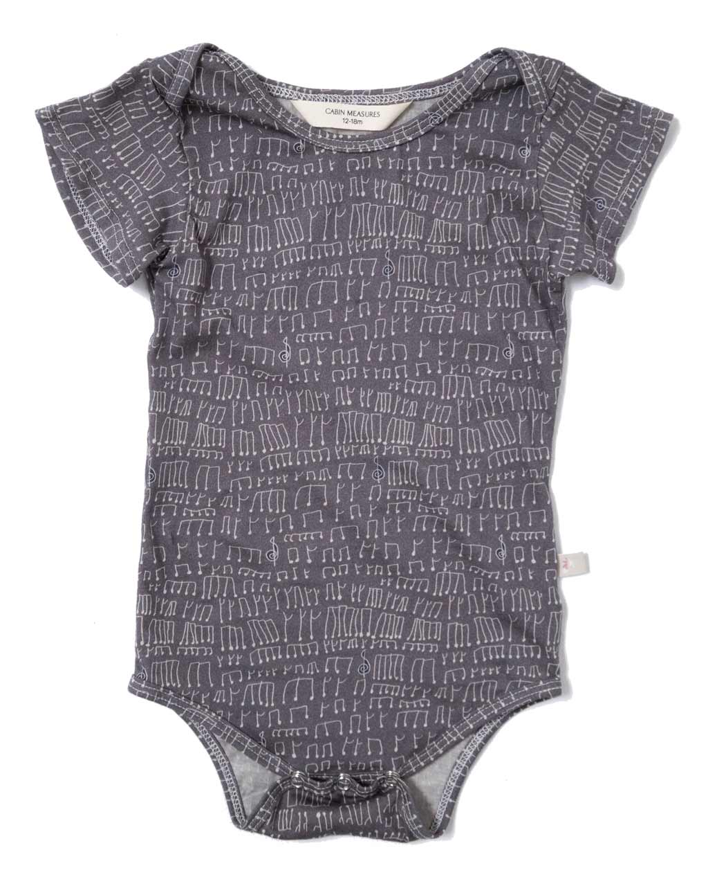 Organic Cotton Onesie / MUSIC NOTES1