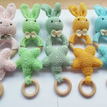 Crochet baby Montessori teething and rattles toys3