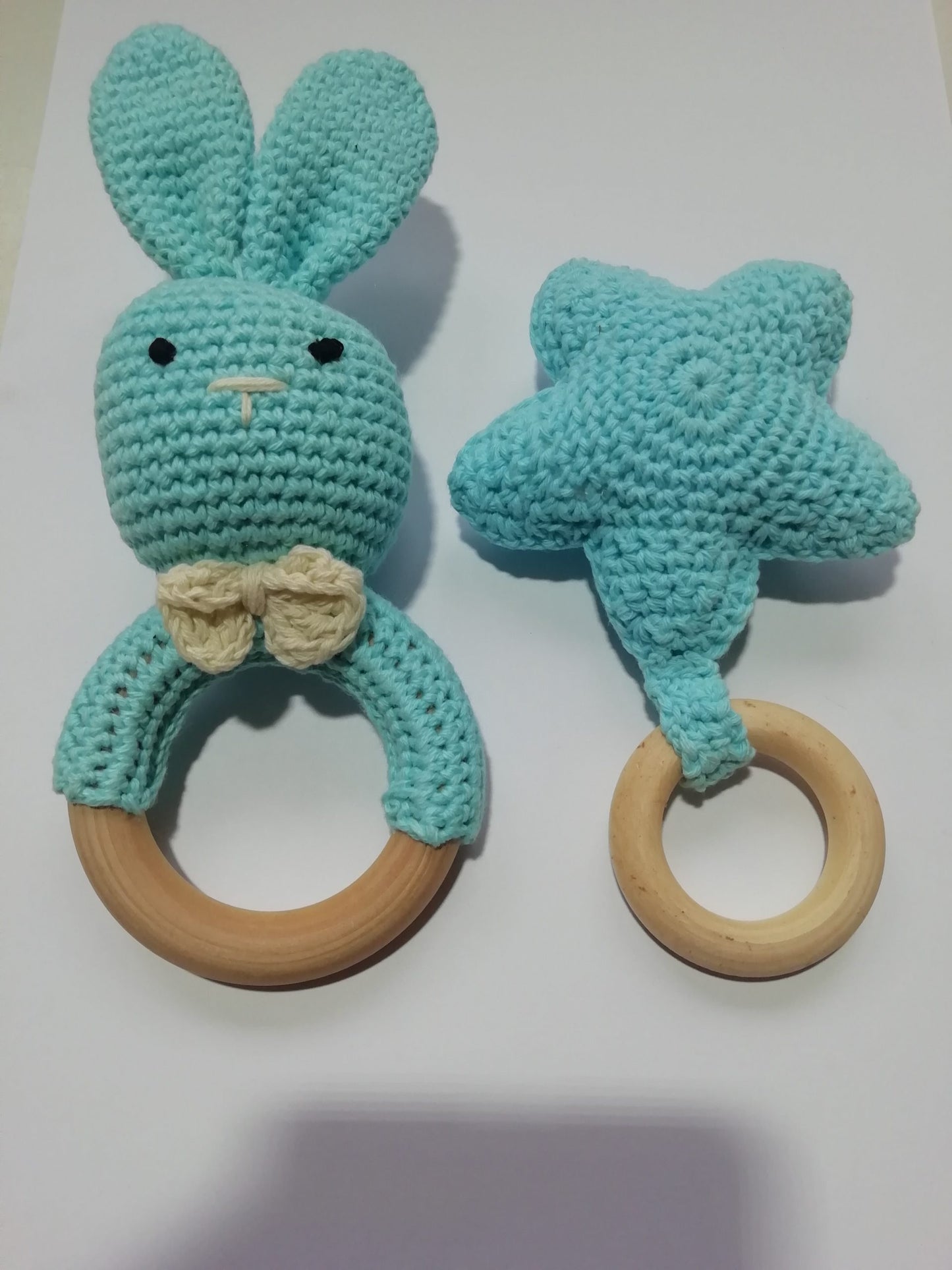 Crochet baby Montessori teething and rattles toys