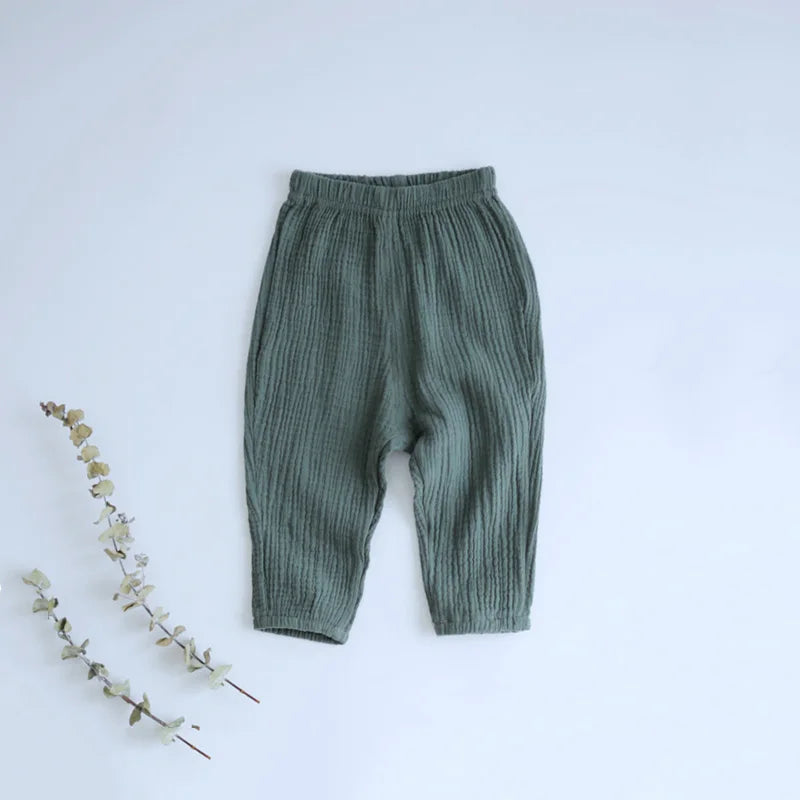 Baby Clothes Long Sleeve T-Shirts + Loose Pants Sets Organic Cotton