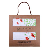 ORGANIC SNUG BLANKET - POPPY