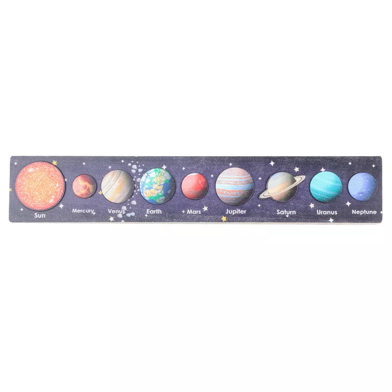 New Montessori Wooden Toys Eight Planets Puzzle