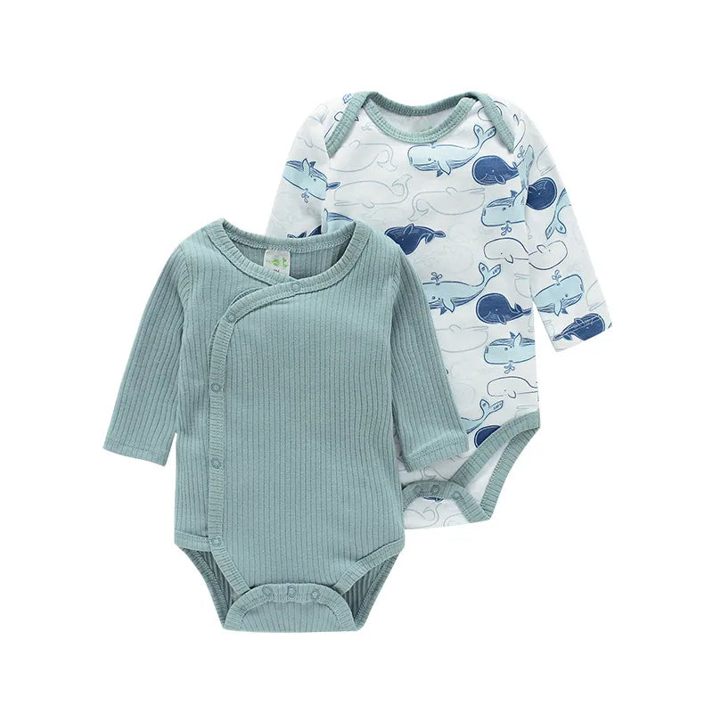 Baby Bodysuit Long-Sleeve Organic Cotton 2-Pack Sets