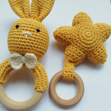 Crochet baby Montessori teething and rattles toys