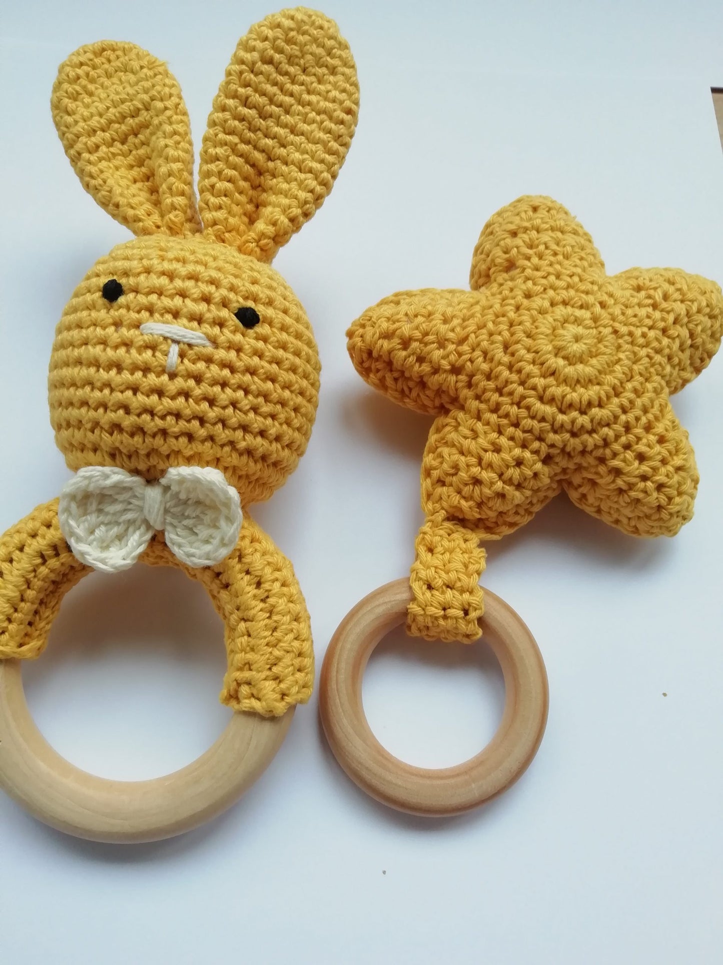 Crochet baby Montessori teething and rattles toys