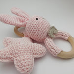 Crochet baby Montessori teething and rattles toys1