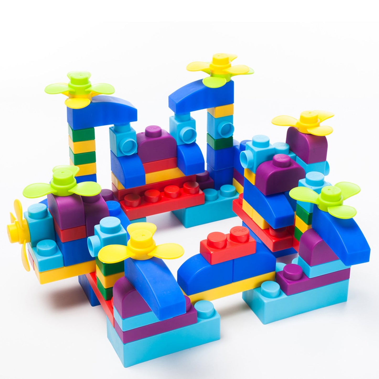 Soft Building Blocks Plus Series 80pcs Primary Color