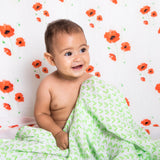 ORGANIC SNUG BLANKET - POPPY