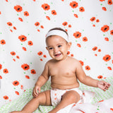 ORGANIC SNUG BLANKET - POPPY