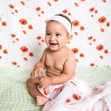 ORGANIC SNUG BLANKET - POPPY