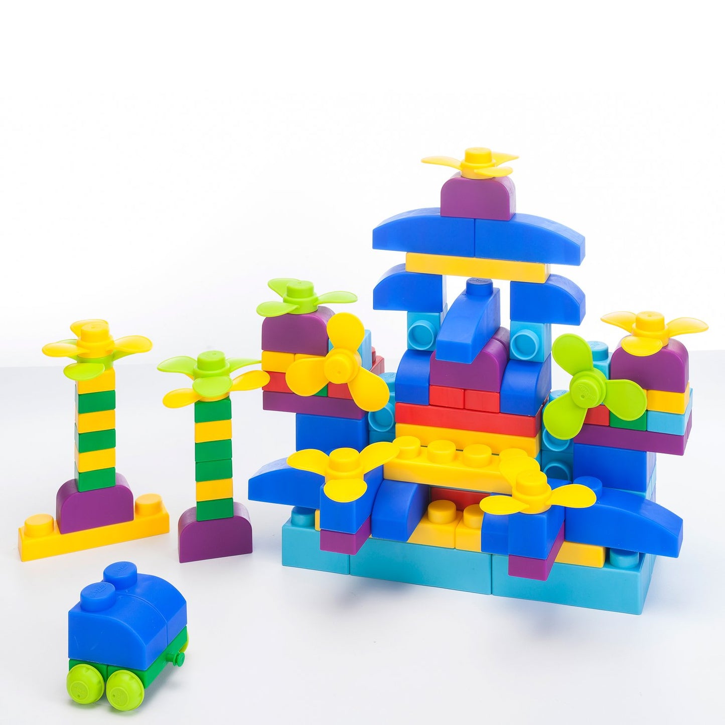 Soft Building Blocks Plus Series 80pcs Primary Color