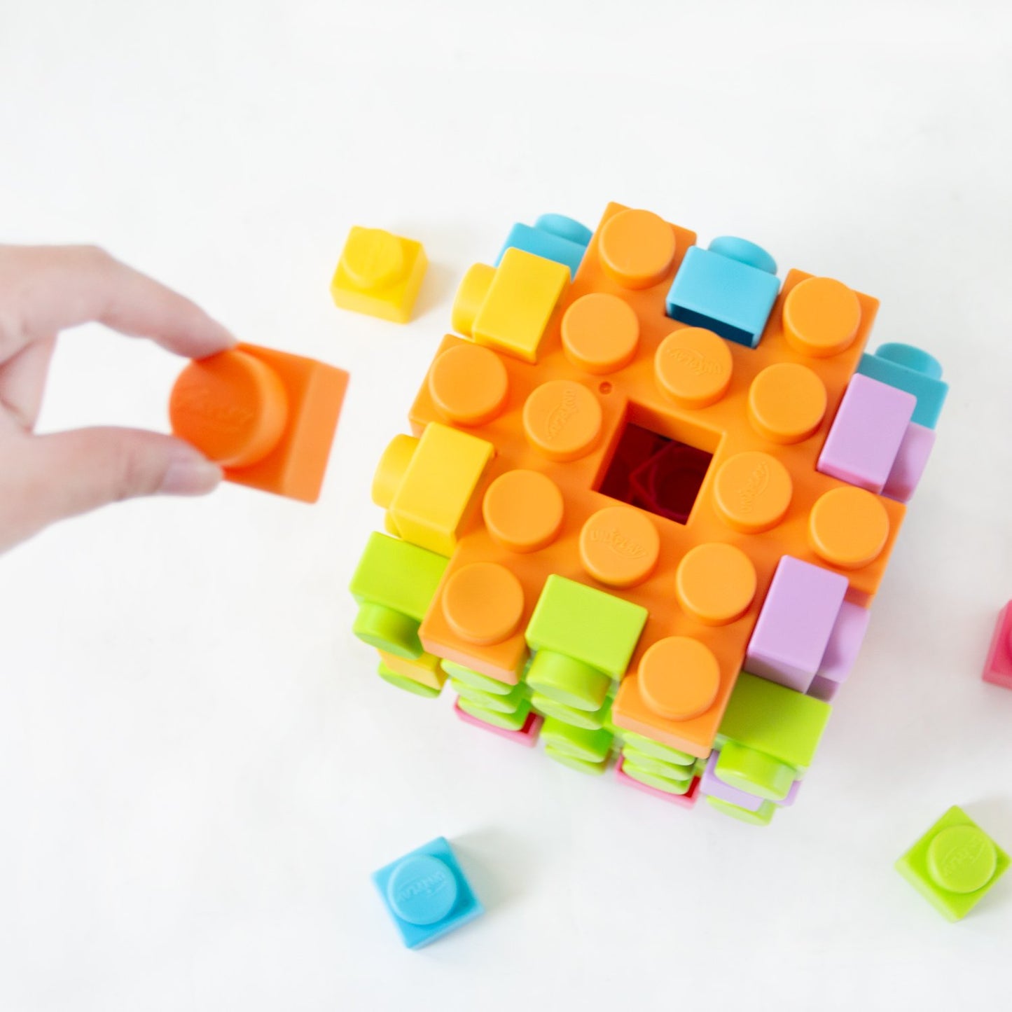 UNiPLAY Waffle Play Cube Blocks Small Cube 6pcs (#UB02S)