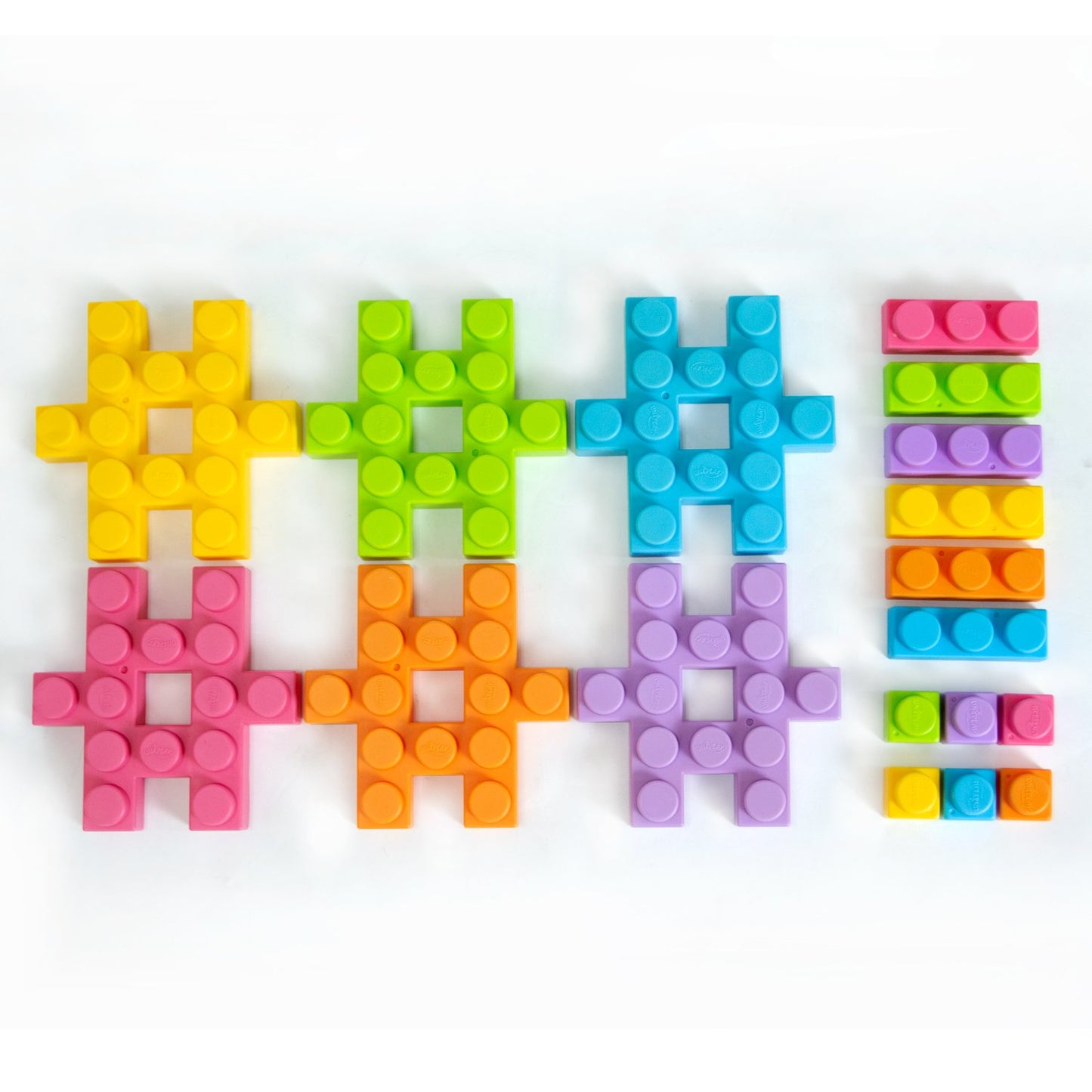 UNiPLAY Waffle Play Cube Blocks Small Cube 6pcs (#UB02S)