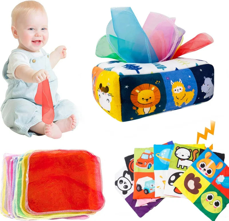 Montessori Toys Magic Tissue Box Baby Educational Learning Activity1